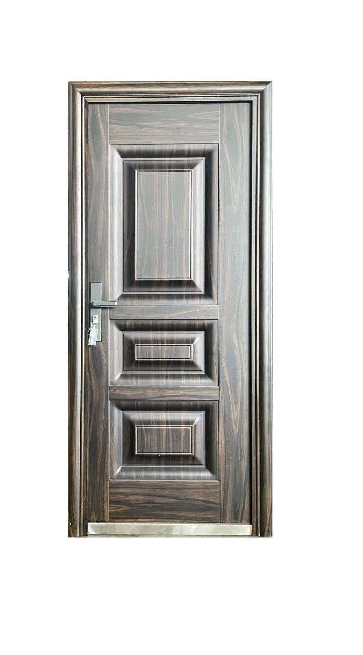 brushed copper metal steel door